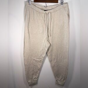Eileen Fisher Beige Women Organic Joggers Lounge sweatpants Pull on Size Medium